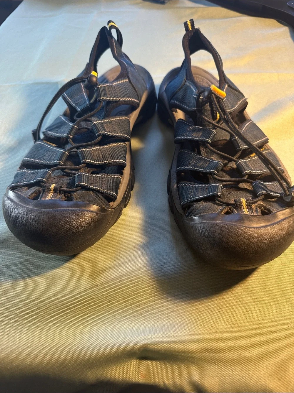 Keen Men’s Navy Blue and Black Slip-On Sandal Loafers